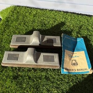 Vtg Rainbow Vacuum Model D Floor Rug Brush Tool Attachments Lot of 2 with Manual